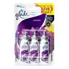 Refil Aromatizante Glade Toque De Frescor Lavanda 36 Ml Pacote X 3