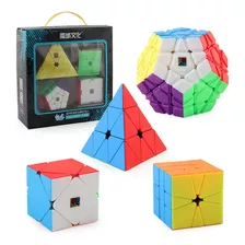 Kit Cubo Mágico Moyu Megaminx Pyraminx Square 1 Skewb R+ D