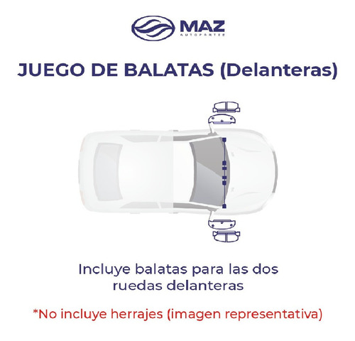 Balatas Delanteras Mazda B2300 1995-1996-1997-1998-1999 Sm Foto 3