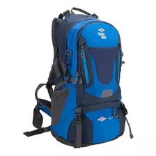 Mochila Viajero Alpine Skate Camping Mochilero Impermeable Color Azul