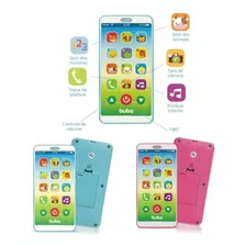 Celular De Brinquedo Baby Phone Musical Buba Telefone Cores 
