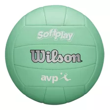 Pelota De Voleibol De Playa O Cancha Wilson Avp Soft Play, Color Verde