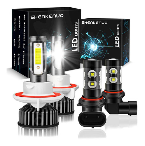 9008 H13 Kit De Faros Led 6500k Blanco 28000lm Para Ford