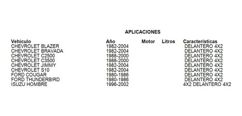 Tornillo Estabilizador Delantero Chevrolet Blazer 2000 4x2 Foto 3