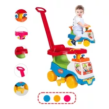 Triciclo Totoka Plus De Empurrar Velotrol Infantil Bebê Cor Azul