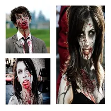 Pupilentes Halloween Zombie Blancos Cosplay Monstruo Fiesta 