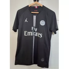 Camiseta Paris Saint Germain Negra 2018 Jordan #7 Mbappe