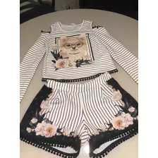 Conjunto Grife Pétit Cherie - Menina - Infantil - Tamanho 12