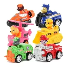 Combo 6 Carrinhos Cãozinhos Heróis A Fricção Kit Paw Patrol