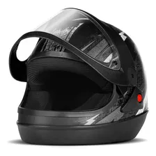 Capacete Super Sport Moto Preto/prata 58