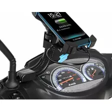 Suporte De Celular Para Moto Alta Fixação,com Carregamento!