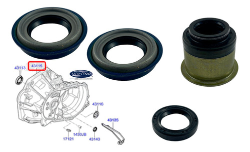 Retenes Homocinetica Palanca Y Flecha Hyundai Atos 99-10 Foto 3