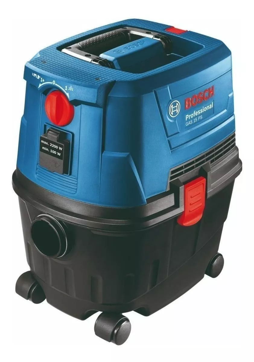 Aspiradora Bosch Professional Gas 15 Ps 15l  Azul, Negra Y Roja 220v