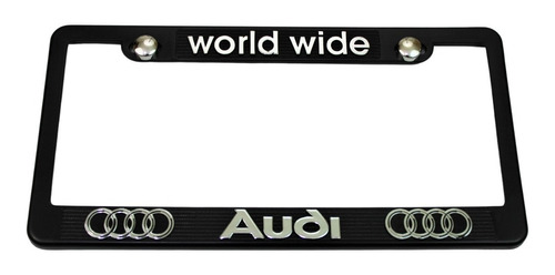 Porta Placas Audi Auto Camioneta Cubre Pijas  Letras Cromo Foto 2