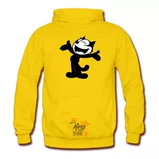 Poleron Con Canguro, Dibujos Animados, El Gato Felix, Xxxxl, Felix De Cat, Clasico / The King Store 10