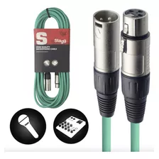 Cabo Stagg Emborrachado Xlr X Xlr 10 Metros - Smc10 Cgr