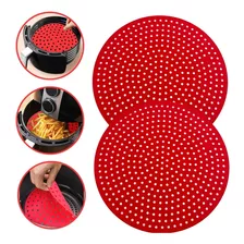 Kit 2 Pçs Tapete Protetor Silicone Cesto Airfryer Fritadeira