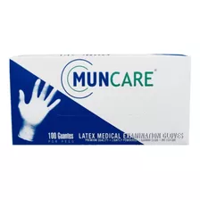 Guante Examen Latex C/polvo Xs Muncare Caja X 100 Unidades