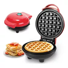 Mini Máquina De Waffles Elétrico Grill Multiuso Antiaderente