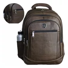 Mochila Masculina Executiva Couro Impermeável Reforçada