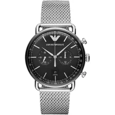 Reloj Análogo Marca Armani Modelo: Ar11104 Color Plata Para 