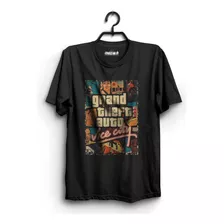 Camiseta Camisa 100% Algodão Gta Vice City Game Jogo T-shirt