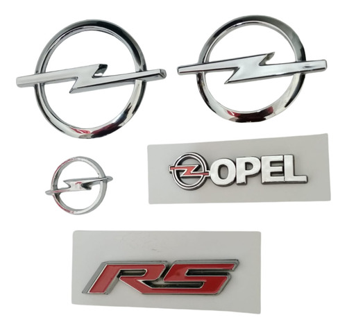 Emblemas Opel Rs Kit 5 Unidades  Foto 2