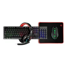 Combo Gamer Tgt Tgt-art-rbw01 Ariete 4x1 Rainbow Teclado Abnt Mouse1600dpi