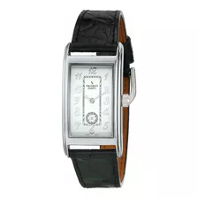 Reloj Hombre Peugeot 2039s Cuarzo 24mm Pulso Negro En Cuero