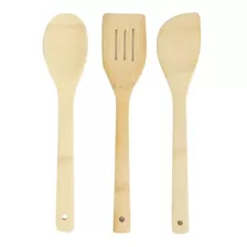 Set De Utensilios De Bambú Espátulas - S4099