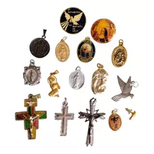 16 Itens Católicos Antigos Medalhas E Crucifixos Fretegratis