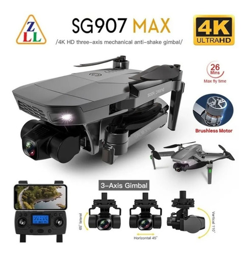 Drone Zll Sg907 Max Gps Gimbal De 3 Eixos 1 Km