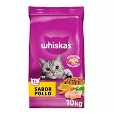 Alimento Whiskas 1+ Whiskas Gatos S Para Gato Adulto Todos Los Tamaños Sabor Pollo En Bolsa De 10kg