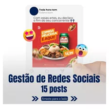 Gestão De Redes Sociais 15 Posts Por Mês 