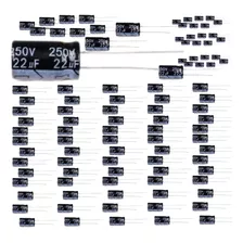 Kit 100 Capacitor Corneta Tweeter Bipolar 22uf X 250v