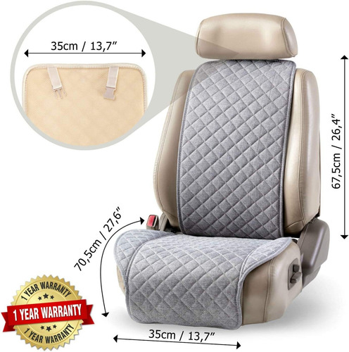 Ivicy Car Seat Cover, Non-slip, Linen Aa Foto 3
