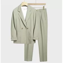 Traje Formal Hombre Blazer Y Pantalón Uniforme, 2 Piezas