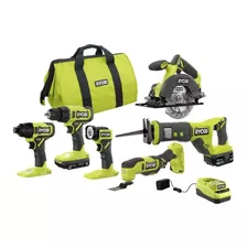 Ryoby Pcl1600k2 Combo 6 Herramientas 18v C/2 Bat Cargador 