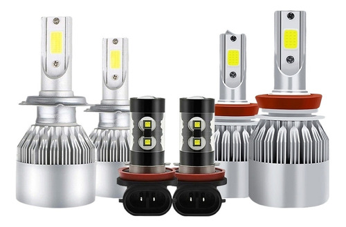 Para Para Audi Kit De Faros Led 8000lm Luz Alta+baja+niebla Audi A3