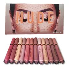 Oferta! Set 12 Labiales Matte Tonos Nude 100% Indelebles