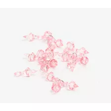 Cuentas Cristal Sintético Colgante Rosa 50 Unidades