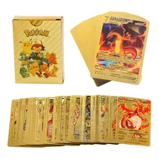 Mazo 25 Cartas Pokemon Doradas, Plateadas O Negras