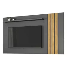 Panel Tv Led Lcd Hasta 70 Pulgadas - Rack - Modular - Home Color Almendra/negro