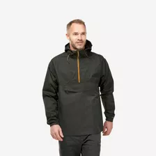 Chamarra Impermeable Negra Senderismo Nh150 Hombre Quechua