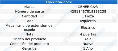 Espejo Honda Accord 2003 2004 2005 2006 2007 4ptas Izq Yry Foto 2