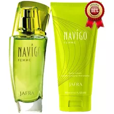 Perfume Navigo Femme Dama Jafra 50ml+ Loción Corporal 200ml