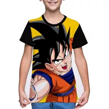 Camiseta/camisa Infantil Goku Dragon Ball - Kakaroto