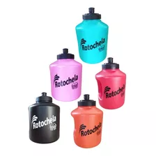 4 Botella Agua Cilindro Mini Rotoplas Rotochela 1 Litro