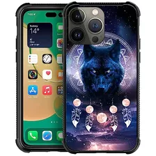 Funda Para iPhone 13 Pro Max Wolf Nebula Moon Silicon Tpu-02