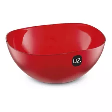 Bowl Recipiente Compotera Ensaladera 2lts Color Rojo Febo